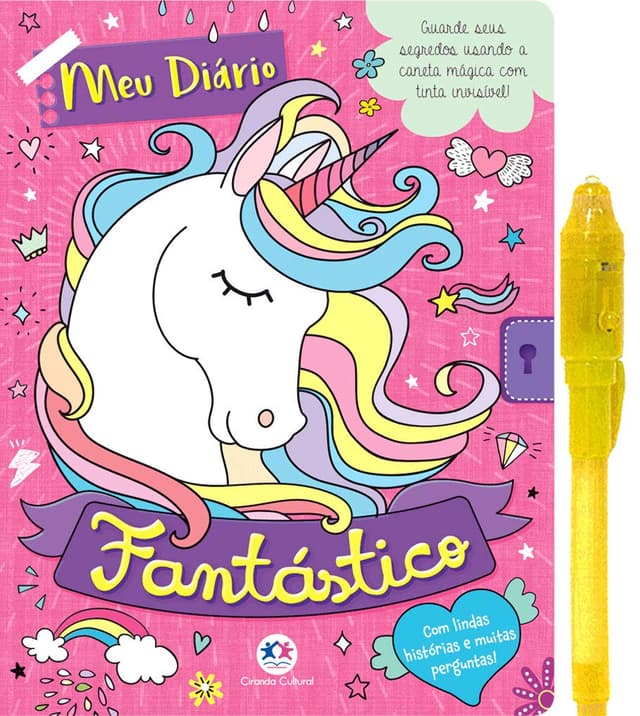 Meu Diário Fantastico com caneta especial